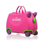 Laste kohver Trunki Glide Ride Trix, fuksia (magenta) v./roheline v., 17.6 l, 46 x 21 x 31 cm