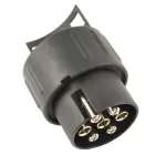 Auto haagise pistik Tema 7-13, 16.2 cm, must v.
