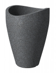 Lillepott Scheurich Granit 254/67, plastik, &Oslash; 50.5 cm, tumehall v.