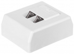 &Uuml;hendus Netrack RJ45 8p8c STP Cat6, valge v.