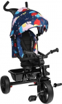 Kolmerattaline jalgratas Lionelo Haari Blue Navy, sinine/punane