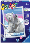 Maalimine numbrite j&auml;rgi Ravensburger CreArt A Polar Bear