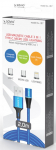 Laadimisjuhe Elmak CL-157, USB Type C/Lightning/Micro USB/USB, 200 cm, sinine
