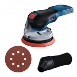 Juhtmevaba ekstsentriline lihvija Bosch Professional GEX 18V-125 (solo; C), 18 V