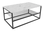 Kohvilaud Kalune Design Asude, valge v./must v., 95 cm x 55 cm x 43 cm