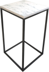 Kohvilaud Kalune Design Pure, valge v./hall v., 35 cm x 35 cm x 62 cm