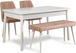 S&ouml;&ouml;gitoa komplekt Kalune Design Costa 0900 - 3 B, valge v./roosa v.