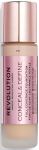 Vedel jumestuskreem Makeup Revolution London Conceal & Define, f5, 23 ml