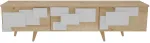TV-laud Kalune Design 3 D, tamm v./valge v., 35 cm x 160 cm x 45 cm