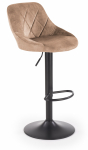 Baaritool H101, must/beež, 45 cm x 47 cm x 84 - 106 cm