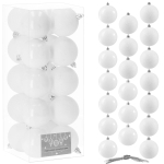 J&otilde;ulupuu m&auml;nguasjade komplekt Springos CA0087, valge v., 6 cm, 6 cm, plastik, 20 tk