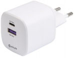 Telefoni laadija Estuff INFINITE, USB Type C/USB Type A, valge v., 67 W