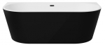 Vann, teisaldatav Besco Vica New B&W Matt, 80 cm x 150 cm x 60 cm, valge/must