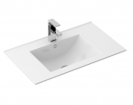 Vannitoa kraanikauss Rea Dafne 75, keraamiline, 76 cm x 46.5 cm x 18 cm, valge v.
