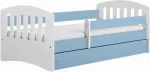 Lastevoodi Kocot Kids Classic 1, sinine v./valge v., 80 x 180 cm, ilma voodipesukastita, ilma madratsita