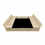 Liivakast 4IQ, 160 x 160 cm, kaanega, beež v.