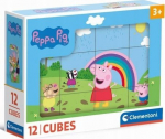 Klotsid Clementoni Peppa Pig, mitmev&auml;rviline, 12 tk