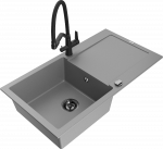 K&ouml;&ouml;givalamu koos kraaniga Mexen Leo, vaik/graniit, 90 cm x 50 cm x 19 cm, hall