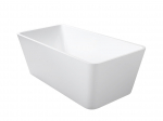 Vann, teisaldatav Besco Evita, 160 cm x 80 cm x 58 cm, ristk&uuml;lik, valge