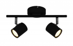 Valgusti kohtvalgusti Okko Safi GU13014D-2TU BLK, GU10, 2 x 5 W