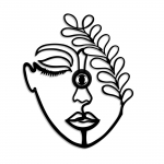 Valgusti seinale Opviq Flower Faced V2, E27, 1 x 40 W, must v.