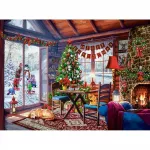 Pusle Castorland Christmas Cottage C-200962-2, 92 cm x 68 cm, 2000 tk