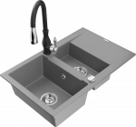 K&ouml;&ouml;givalamu koos kraaniga Mexen Gaspar, graniit, 73 cm x 47 cm x 17.7 cm, h&otilde;be/must/hall