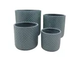 Lillepott Domoletti LT13824-2S, keraamiline/savi, &Oslash; 34 cm, roheline v.