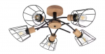 Valgusti lagi Spot-Light Linra, E27, 5 x 40 W, puidu v.