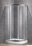 Du&scaron;ikabiin Flory 7174019, pool&uuml;mar, 90 cm x 90 cm x 185 cm, l&auml;bipaistev v./valge v./karastatud