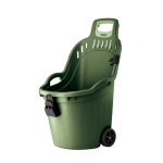 Aiak&auml;ru Stefanplast Helpy Cart, plastik, roheline v., 50 l