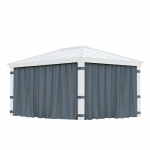 Kahjustatud pakendiga toode. Paviljoni kardin Canopia lehtlale "Dallas 3.6 X 5 m", tumehall v.