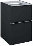 Rippuv vannitoakapp Elita Look 40 2DR, matt must v., 44.9 cm x 40 cm x 63.5 cm