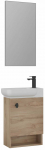 Vannitoa m&ouml;&ouml;bli komplekt Kalune Design Begonya, tamm v., 33 cm x 53 cm x 75 cm