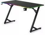 Arvutim&auml;ngulaud SENSE7 Volt RGB, 140 cm x 70 cm, 76.5 cm, must v.