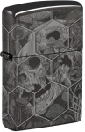 Tulemasin Zippo 46425 Skulls Design, must v.