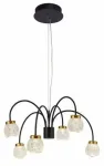 L&uuml;hter rippuv CristalRecord Fany 99-937-30-101, LED, 3000 &deg;K, 6 x 5 W, l&auml;bipaistev v./kuldne v. / must v.