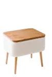 Abilaud Kalune Design Pkpuf02S, pruun v./valge v., 60 cm x 30 cm x 65 cm