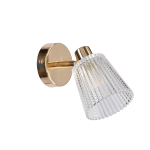 Valgusti seinale Candellux Lighting Baron 91-54715, G9, 1 x 40 W, l&auml;bipaistev v. / kuldne v.