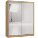 Riidekapp Iga 160 A, artisan oak v., 61 cm x 160 cm x 200 cm, peegliga