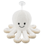 Pehme m&auml;nguasi kaheksajalg Lean Toys 31831, valge v., 16 cm