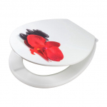 WC-poti prill-laud kaanega Karo-Plast Romance 16217, valge, 40 cm x 46 cm