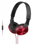 Juhtmega k&otilde;rvaklapid Sony MDR-ZX310AP, must v./punane v.
