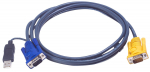 Juhe Aten 2L-5202UP USB, Male, 1.8 m, must v.