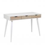 Kirjutuslaud sahtlitega Home4you Neptun, tamm v./valge v.