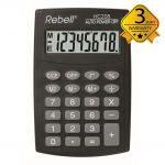 Kalkulaator tasku- Rebell HC208, must v.