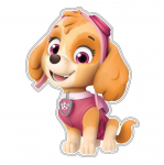 Dekoratiivne kleebis Nickelodeon Paw Patrol Skye, 17 cm x 23.5 cm
