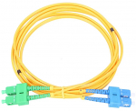 V&otilde;rgukaabel Extralink G652D SM Duplex 3mm Patchcord SC/UPC, SC/APC, 1 m, kollane