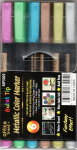 Tekstimarker Avatar Metallic, mitmev&auml;rviline, 6 tk