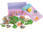 Hariv m&otilde;istatus Animal Puzzle, 7 cm, mitmev&auml;rviline, 24 tk